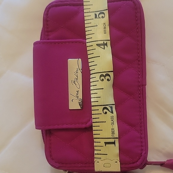 Vera Bradley Pink Wristlet beautiful, very good condition .fuchsia pink wallet - Picture 6 of 7